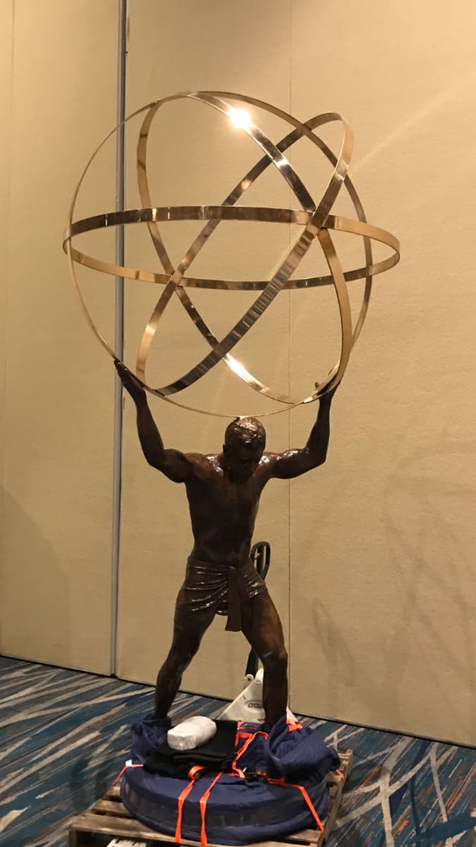 Man with Sphere by Jacinthe Lacroix 