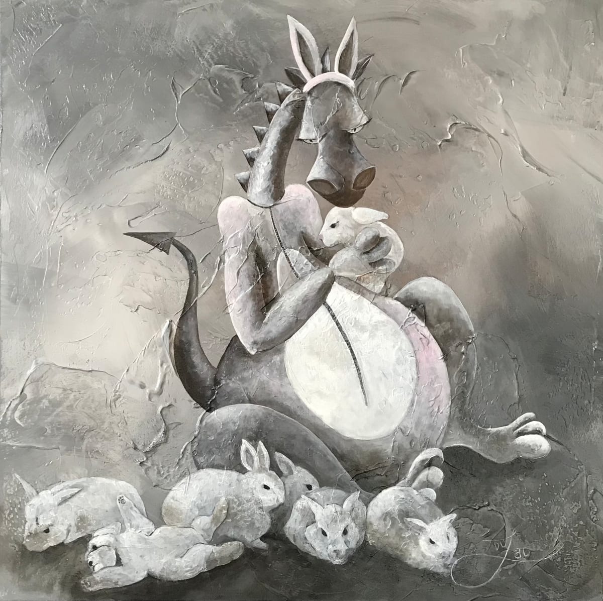 Bunnies Make Me Happy by Jacinthe Lacroix 