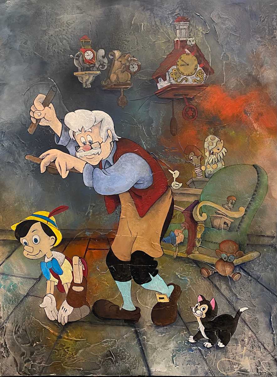 WISHES DO COME TRUE (PINOCHIO) by JACINTHE LACROIX. MASTER SCULPTOR AND ARTIST, Image 3.
