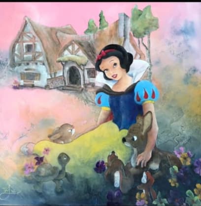 Snow White-Giclee by Jacinthe Lacroix 