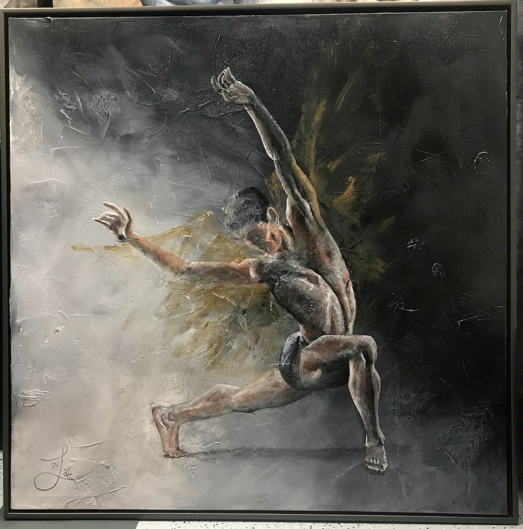 GENUFLECTING.  , by JACINTHE LACROIX. MASTER SCULPTOR AND ARTIST 