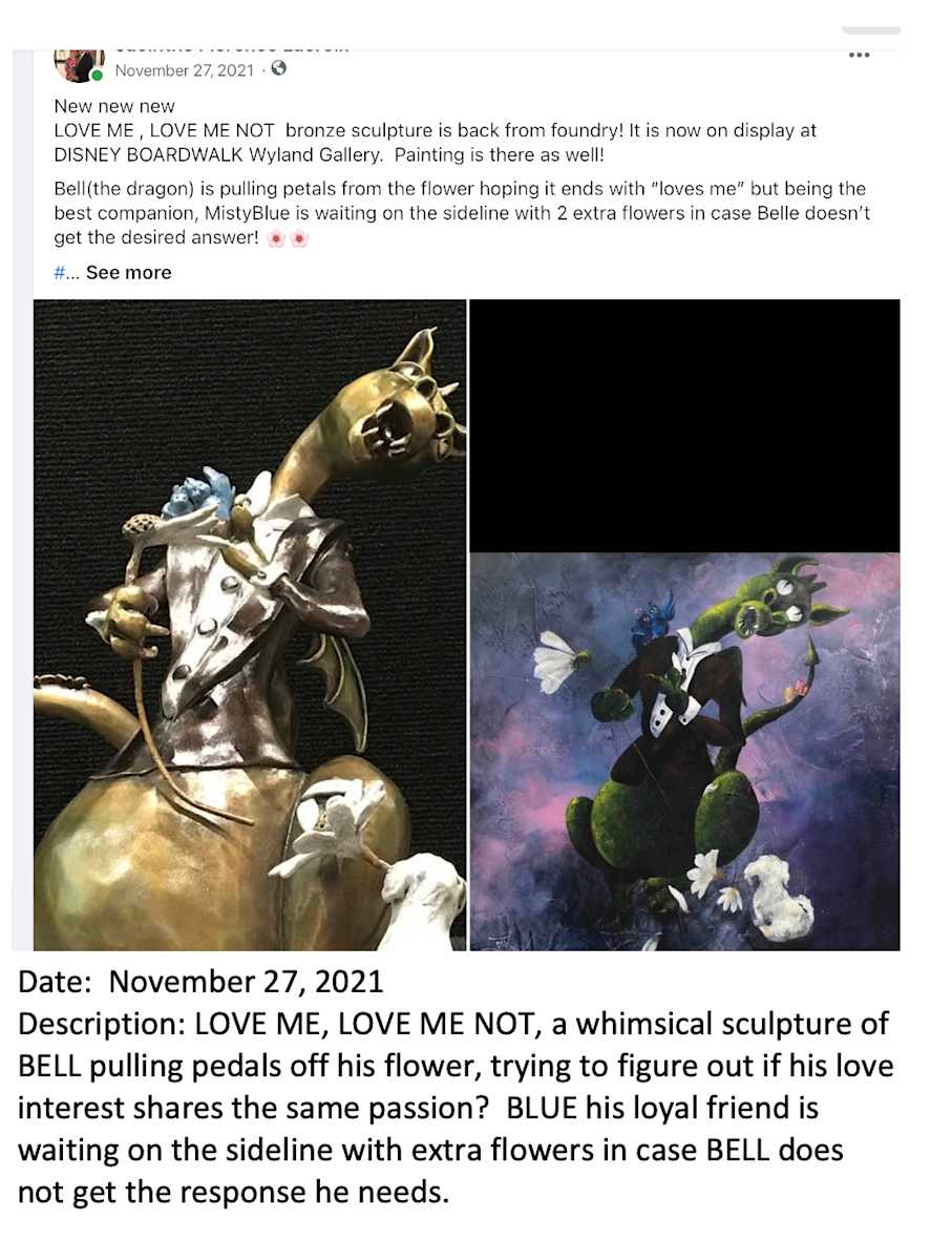 LOVE ME , LOVE ME NOT by JACINTHE LACROIX. MASTER SCULPTOR AND ARTIST 