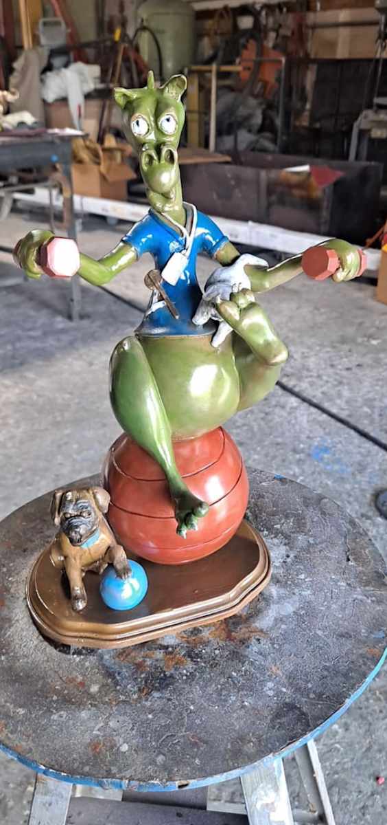 STRETCH & SMILE by Jacinthe Lacroix-Master Sculptor and Artist 