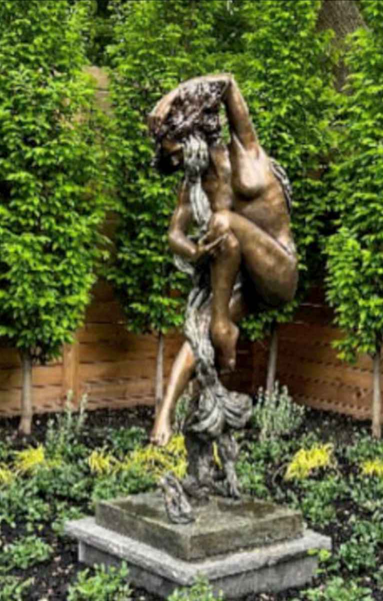 NATURE VS NURTURE JACINTHE  LACROIX. MASTER ARTIST AND SCULPTOR NEW COLLECTOR'S GARDEN IN TORONTO, CANADA OF BRONZE PC OF by JACINTHE LACROIX. MASTER SCULPTOR AND ARTIST, Image 4.