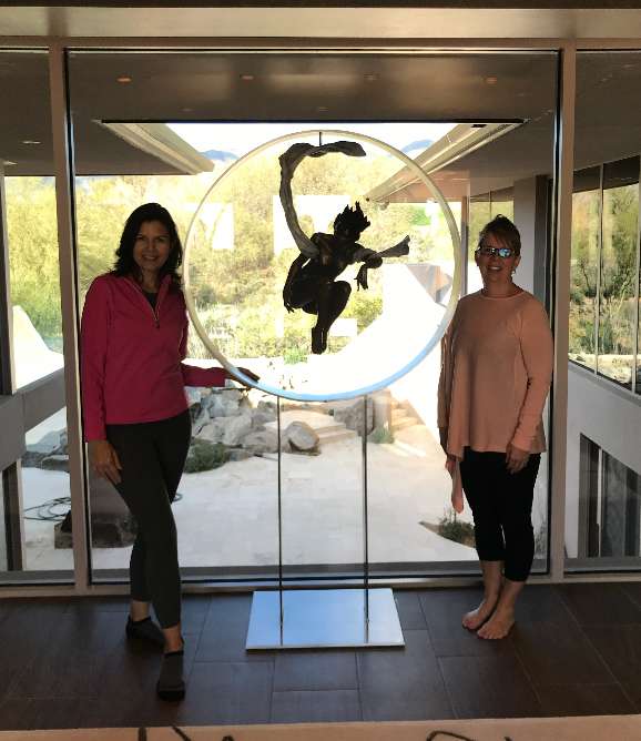 JACINTHE LACROIX. MASTER ARTIST AND SCULPTOR. NEW COLLECTOR'S HOME IN CAREFREE ARIZONA OF  MUSIC MADE VISIBLE  BRONZE SCULPTURE by JACINTHE LACROIX. MASTER SCULPTOR AND ARTIST, Image 3.
