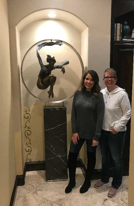 Jacinthe Lacroix Master Artist and Sculptor new Collector;s Home in Texas of Music Made Visible by Jacinthe Lacroix 