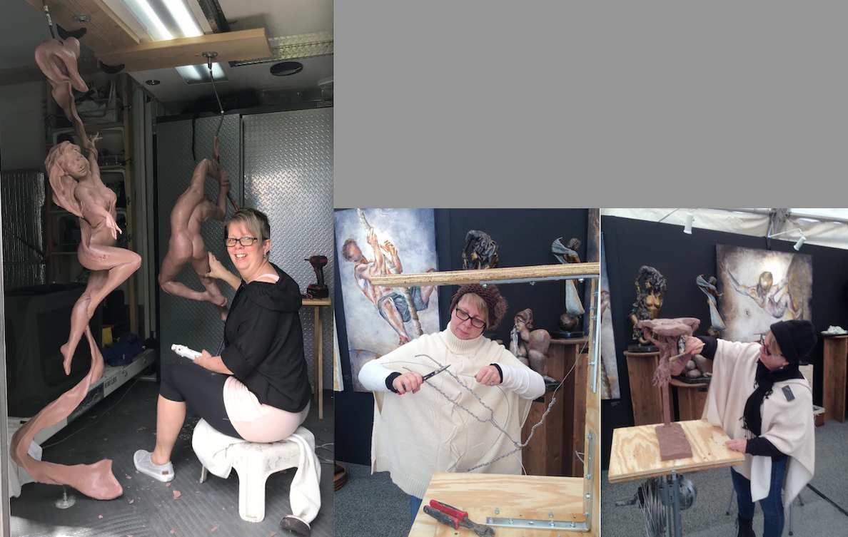 JACINTHE  IN STUDIO OR IN SHOW by JACINTHE LACROIX. MASTER SCULPTOR AND ARTIST, Image 3.