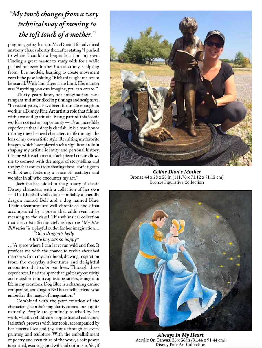 DO YOU HAVE ANY PUBLICATION IN FINE ART MAGAZINE IN NEW YORK ? P 3 by Jacinthe Lacroix-Master Sculptor and Artist 