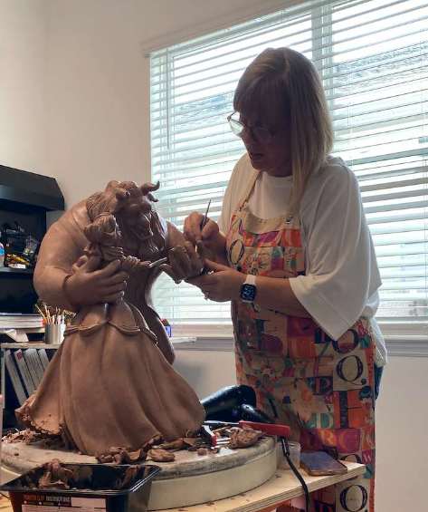 IN THE NEXT PAGES, COULD YOU SHARE SOME OF YOUR MOST CHERISHED DISNEY FINE ART PAINTINGS AND SCULPTURES AND THE STORIES BEHIND THEM? by JACINTHE LACROIX. MASTER SCULPTOR AND ARTIST, Image 1.