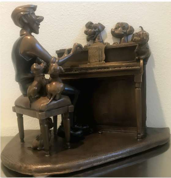 DALMATIONS PLANTATION. BRONZE SCULPTURE.  , by JACINTHE LACROIX. MASTER SCULPTOR AND ARTIST, Image 2.