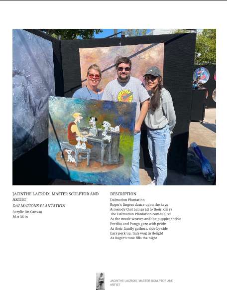 JACINTHE LACROIX. MASTER ARTIST AND SCULPTOR. EPCOT FESTIVAL ART THE ART MASTER PHOTOS by JACINTHE LACROIX. MASTER SCULPTOR AND ARTIST, Image 1.