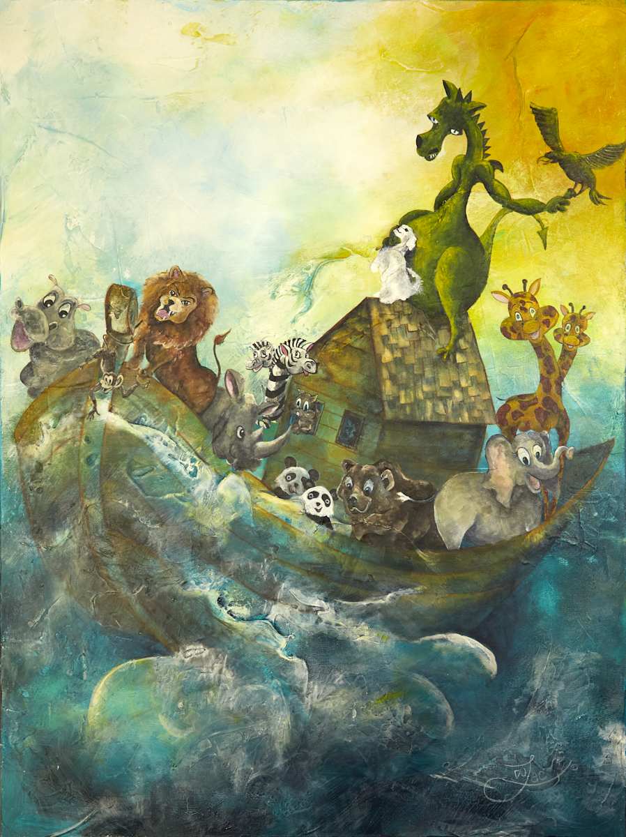 BLUEBELL'S ARK'S-GICLEE.  , by JACINTHE LACROIX. MASTER SCULPTOR AND ARTIST 