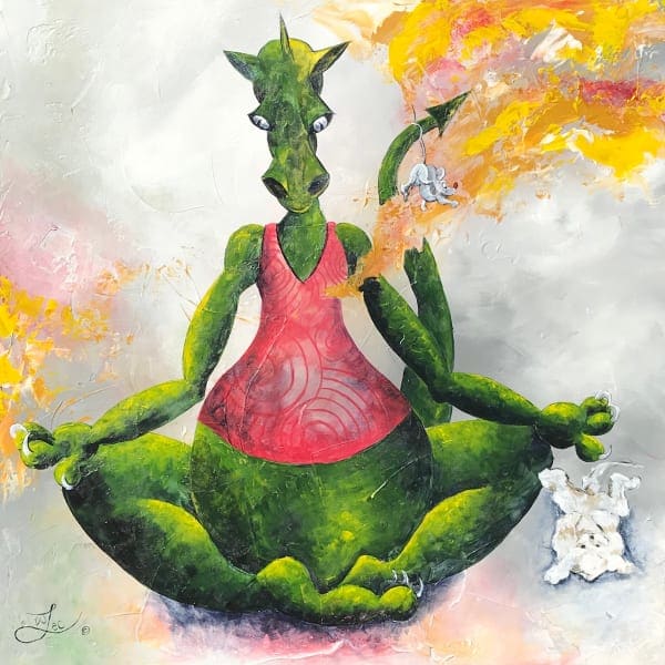 BREATH IN, BREATH OUT-GICLEE by JACINTHE LACROIX. MASTER SCULPTOR AND ARTIST 