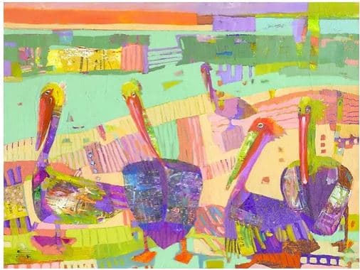 Pelicans #21 by Tara Funk Grim, Image 2.