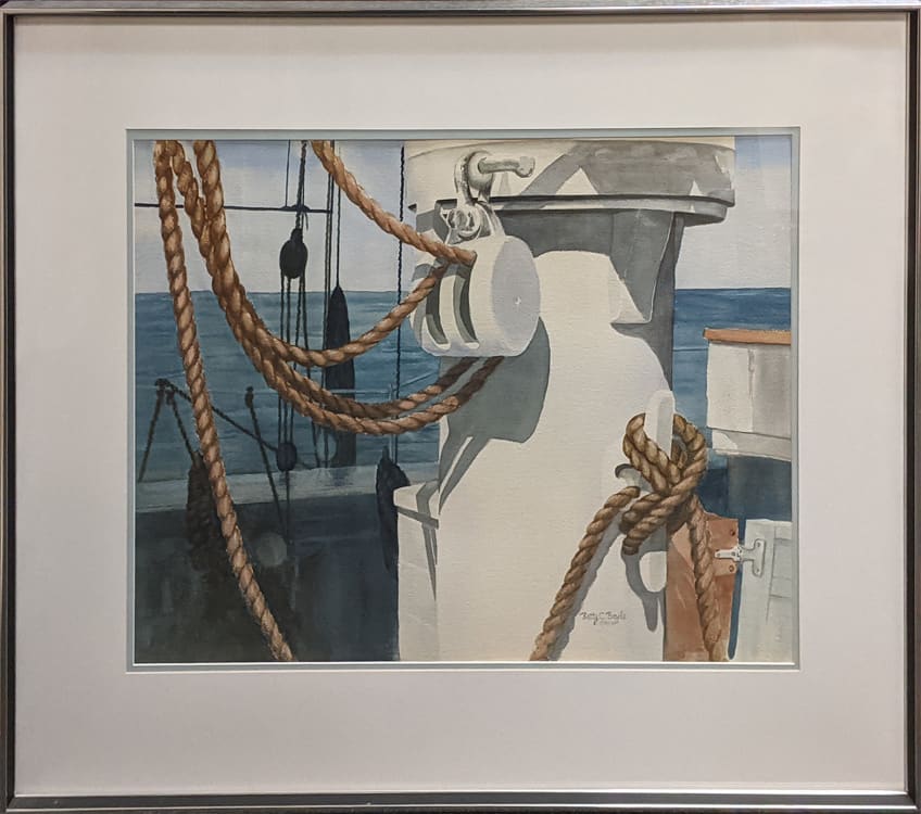 Seafarers - Watercolor on Paper by Betty C. Boyle, Image 2.
