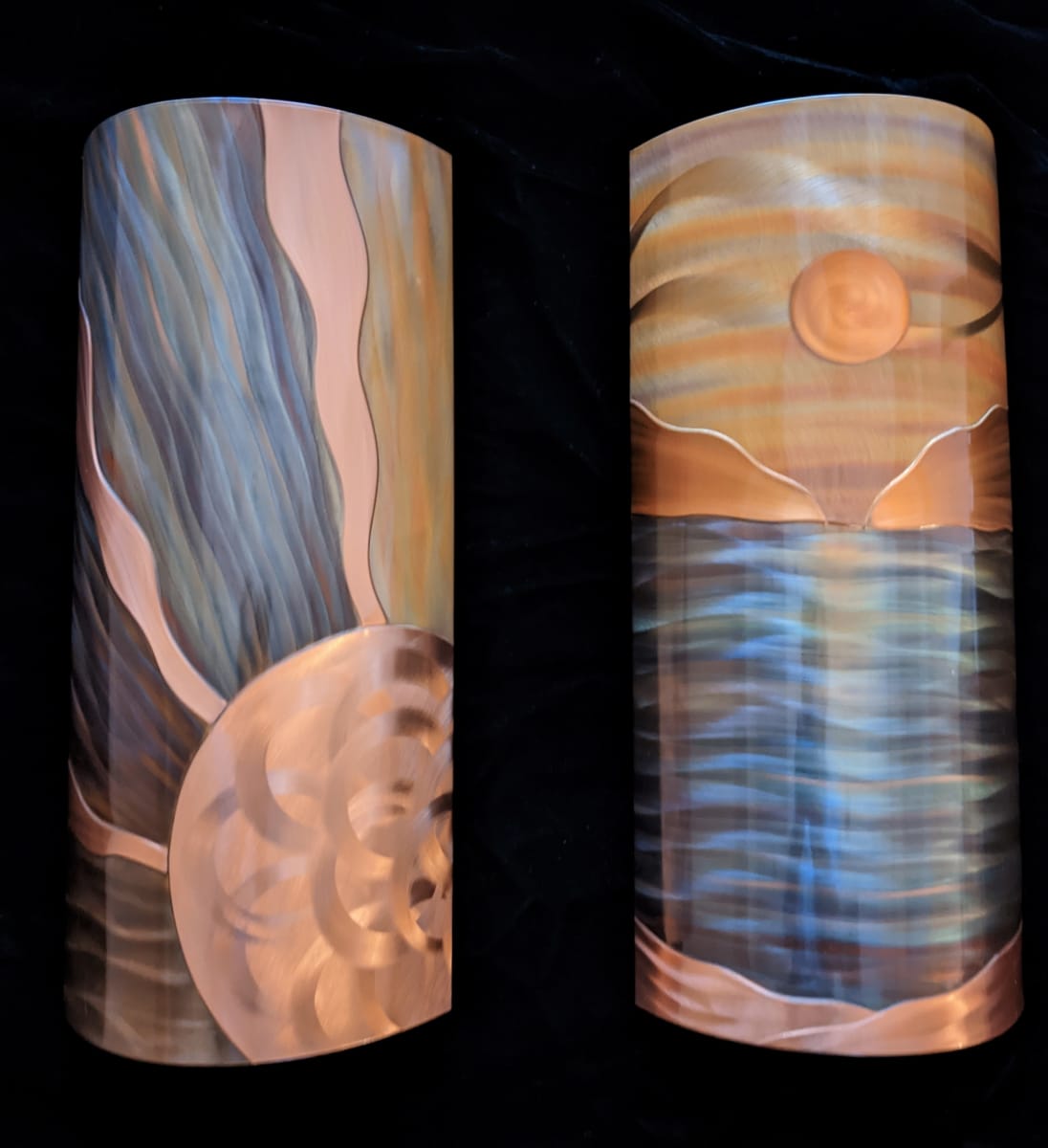 Copper Sunrise and Ocean Horizon by Dan and Frances Hedblom, Image 1.