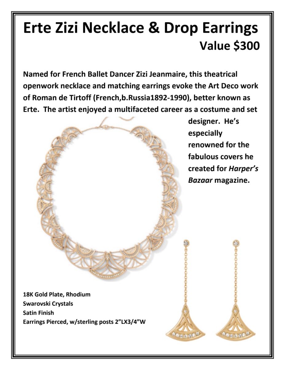 JEWELRY   -    Zizi Necklace & Drop Earrings, Image 1.