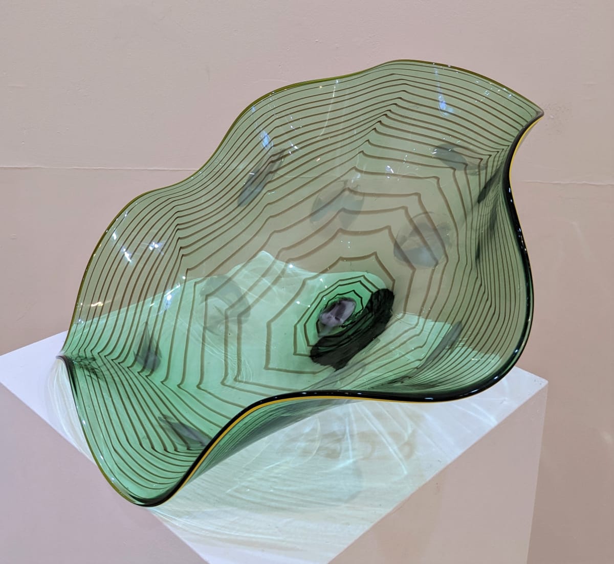Blown Green Glass by Artist Unknown, Image 1.