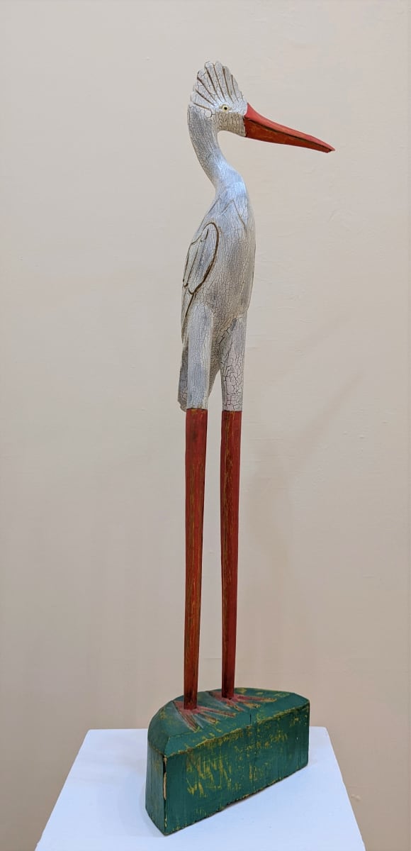 Heron Sculpture by Artist Unknown, Image 1.