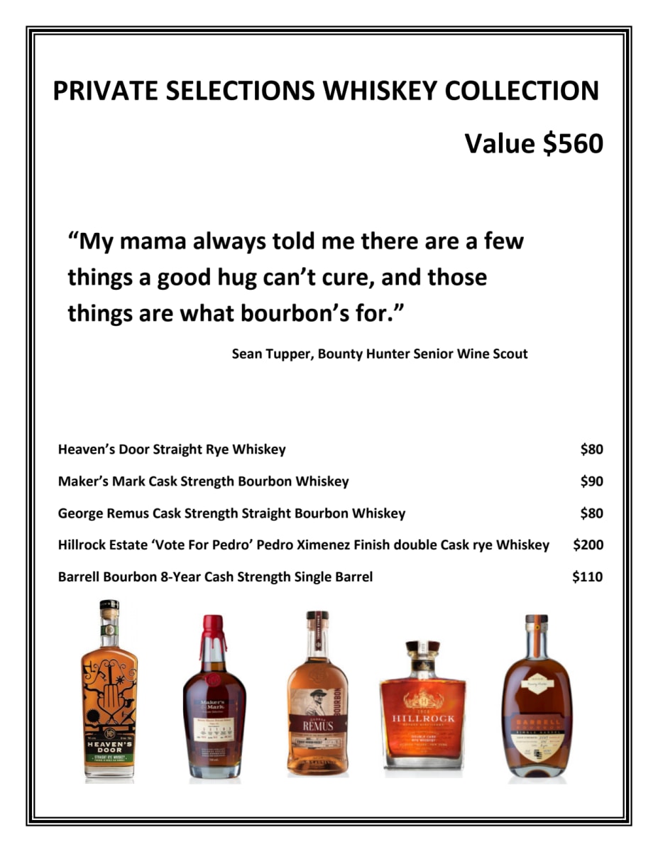 LIQUOR  -  Whiskey Collection - Private Selections  Image: Private Selections Whiskey Collection