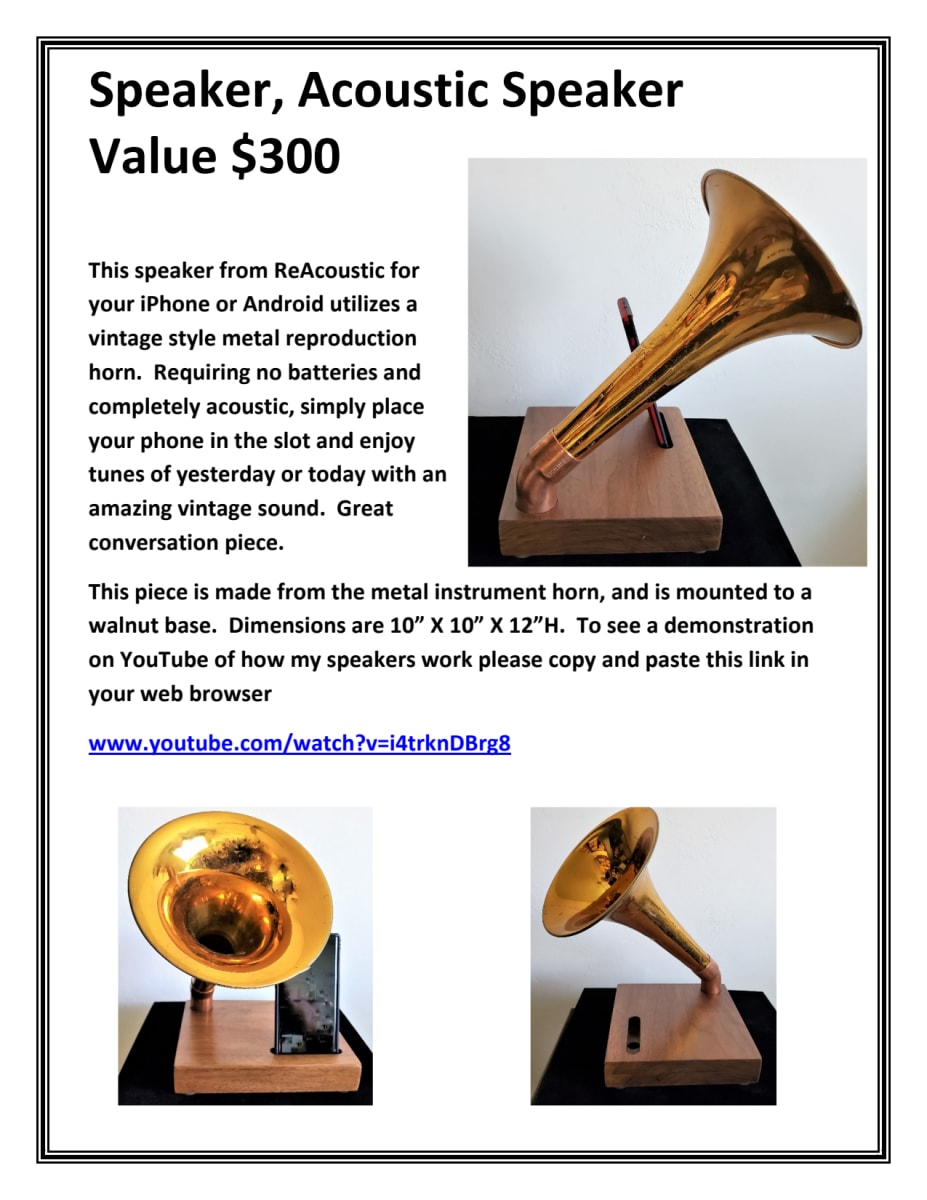 ReAcoustic Speaker by Ryan Boase, Image 1.