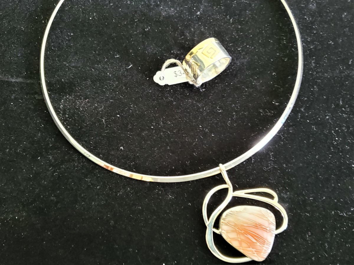 JEWELRY  -  Vagner Gold/Silver Ring & Aune Stone/Silver Necklace, Image 3.