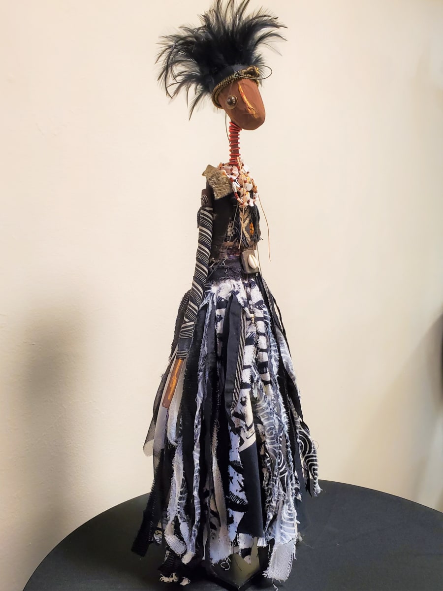 Wild Spirit Woman Figure by Shelley Evans, Image 1.