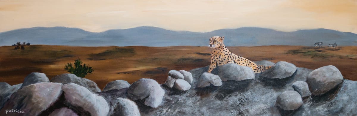 Cheetah at Dawn by Patricia Gould 