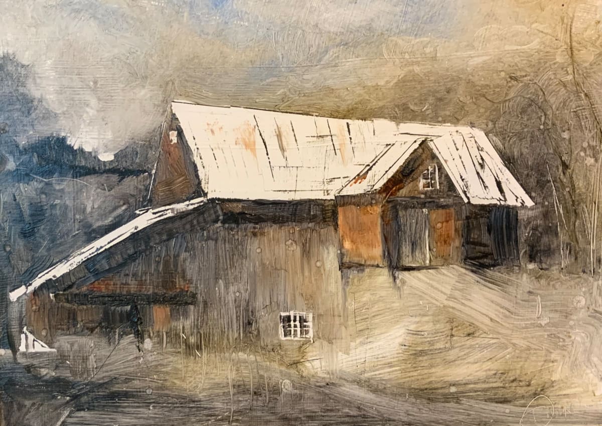 Mountain Barn by Carol Dixon 