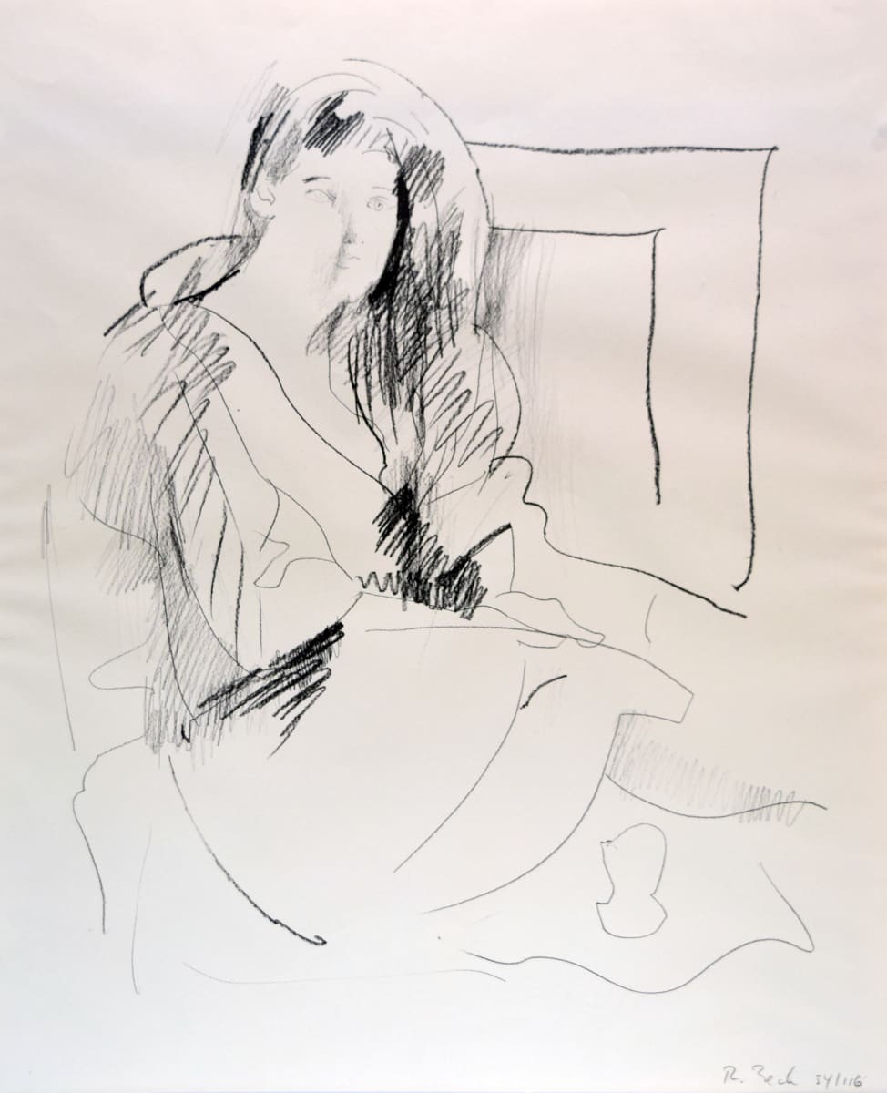 Seated Woman by Rosemary Beck 