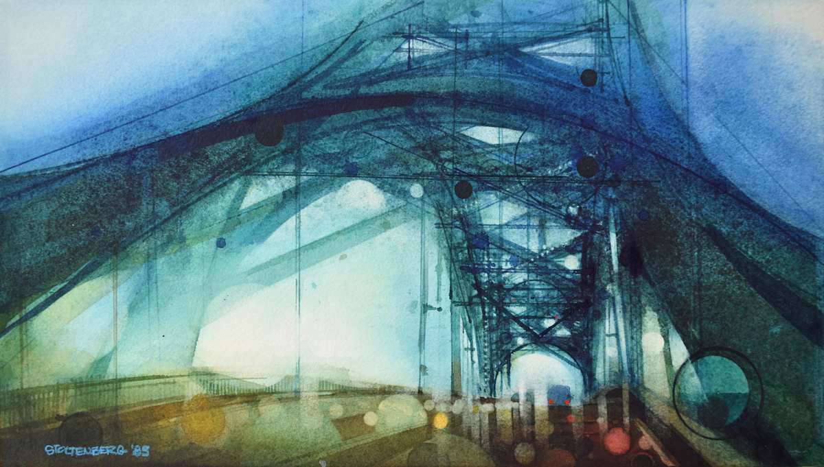 Cape Cod Canal Bridge Study by Donald Stoltenberg, Image 3.