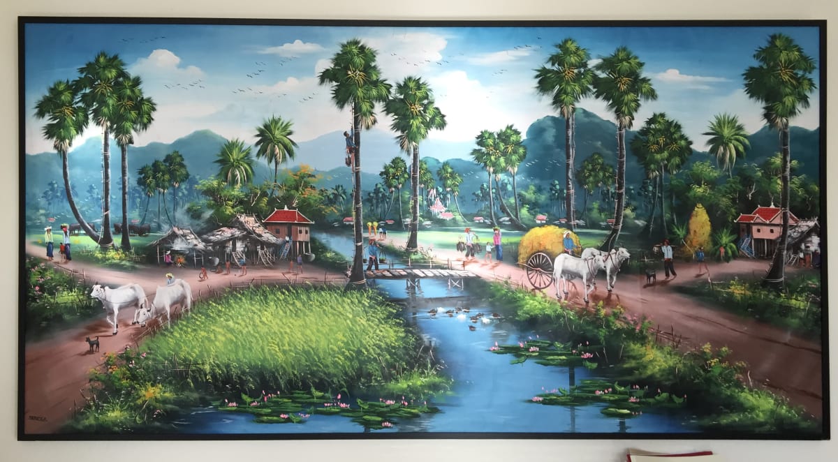 Cambodian Village by Unknown 