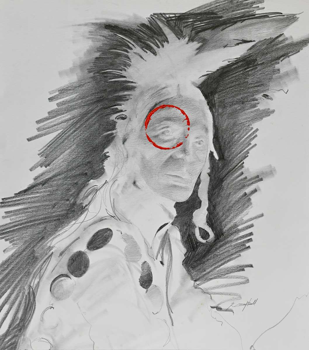 Untitled (Red Circle) by P. Campbell, Image 2.