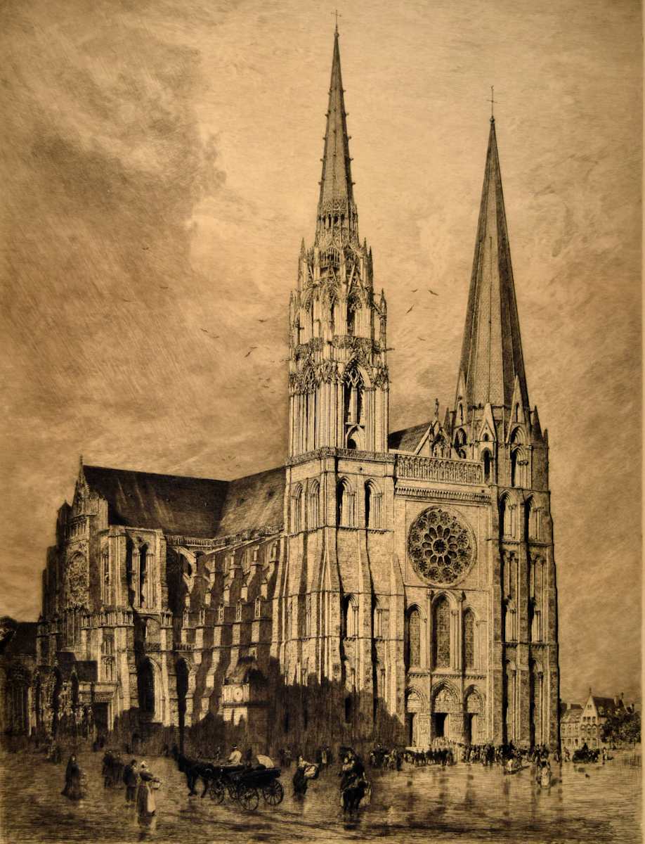 Chartres Cathedral by Alfred-Alexandre Delauney, Image 3.