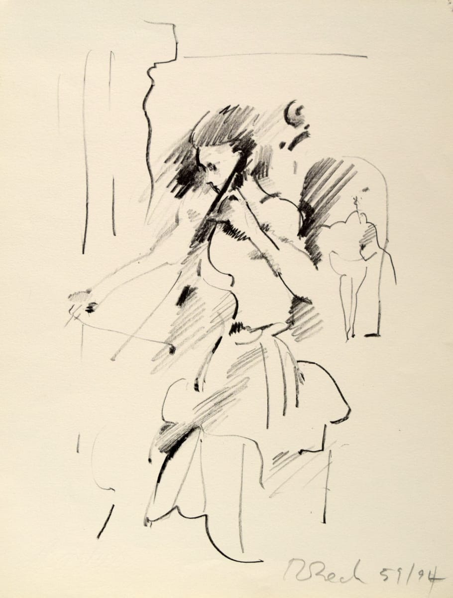 Cellist by Rosemary Beck 