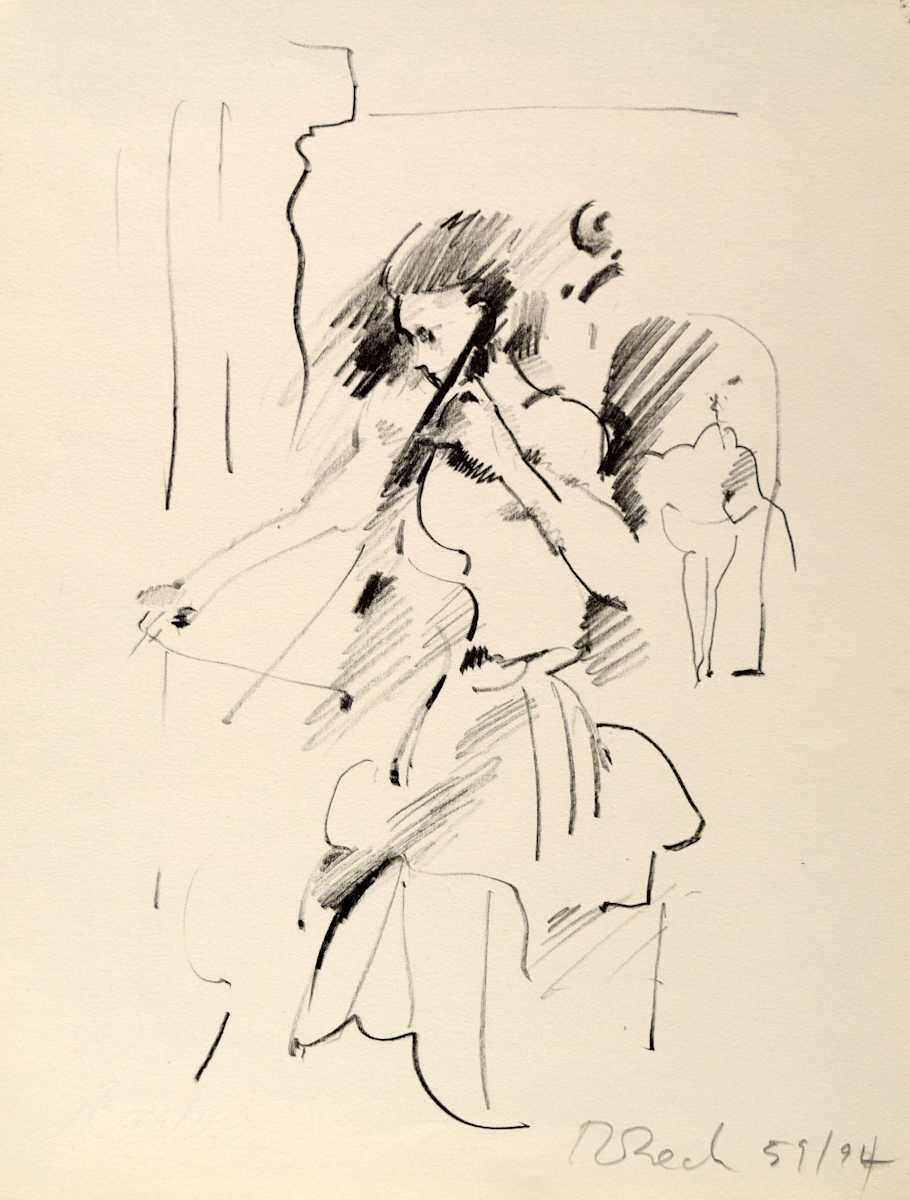 Cellist by Rosemary Beck, Image 1.