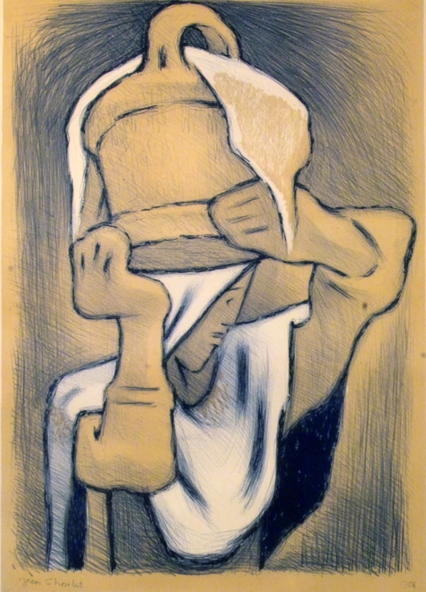 Woman with Basket on Head by Jean Charlot 