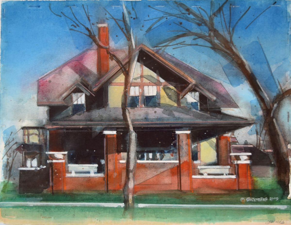 3655 N. Harding Ave in Chicago in 1930's by Donald Stoltenberg  Image: 3655 N.Harding Ave in Chicago by Donald Stoltenberg