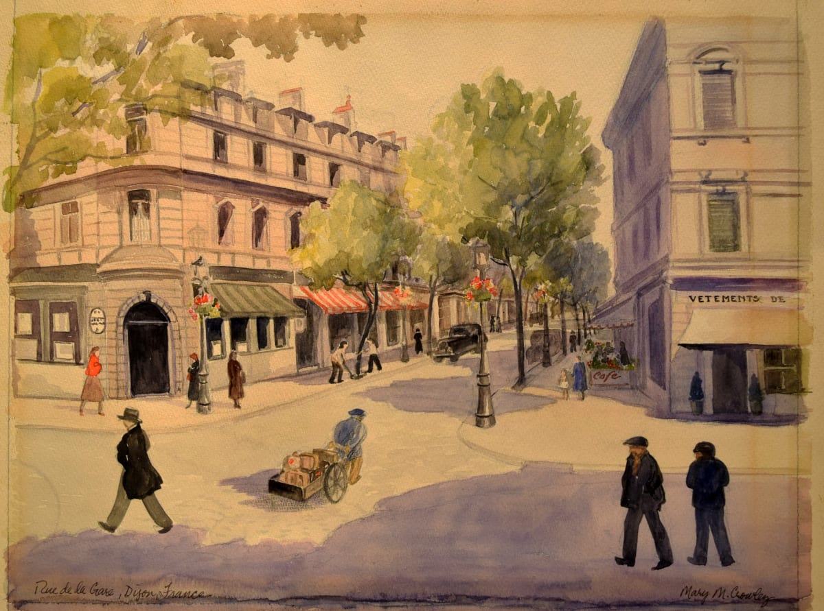 Rue de la Gare, Digon France by Mary Crowley 