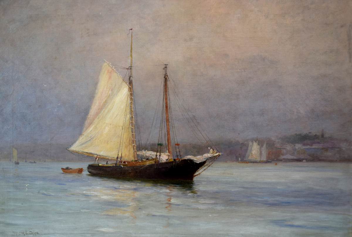 Schooner in Fog by Walter Lofthouse Dean, Image 4.