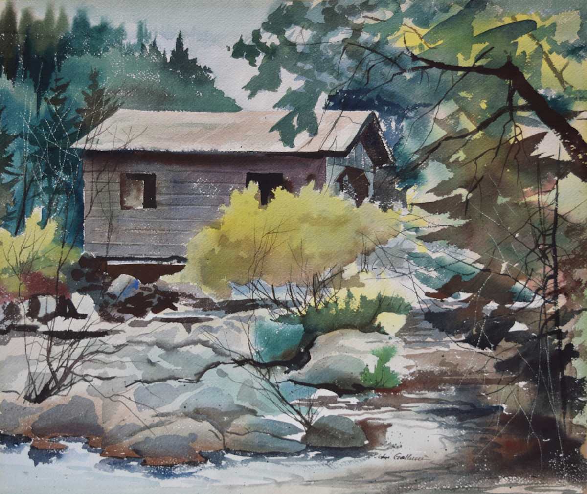 Barn and Creek by John Gallucci, Image 3.
