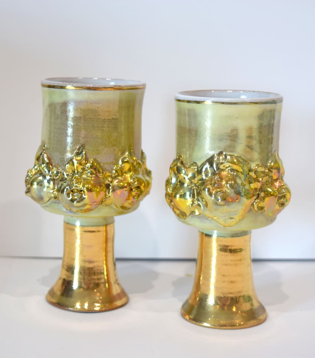 Goblets with Cherub Faces by John Heller  Image: Goblets with Cherub Faces by John Heller