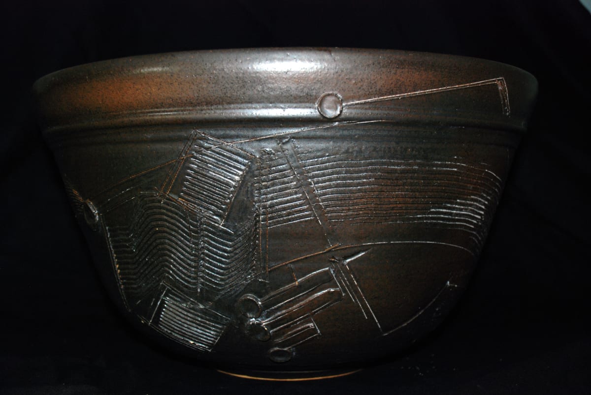 Bowl with Brown Glaze by John Heller 