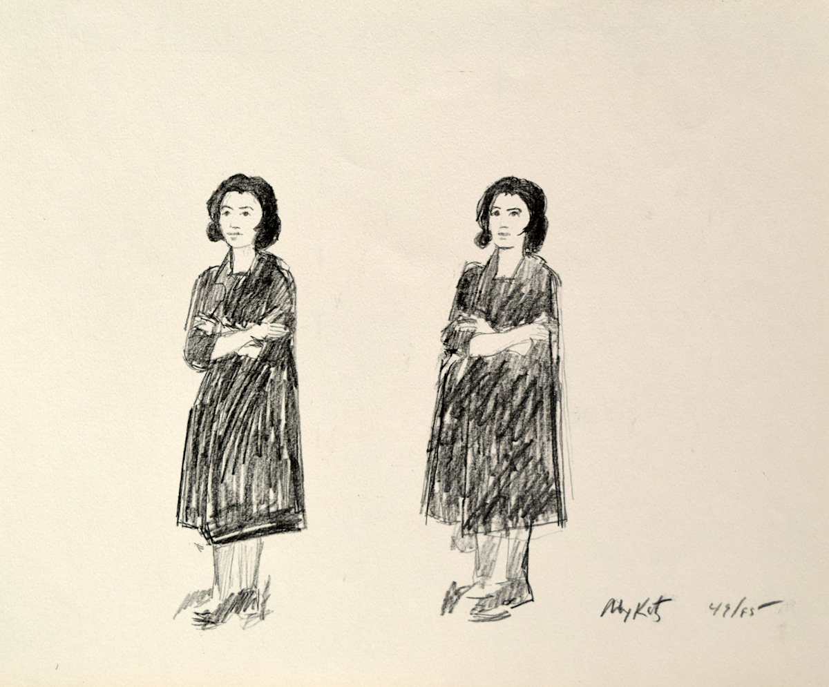 Double Portrait by Alex Katz, Image 1.