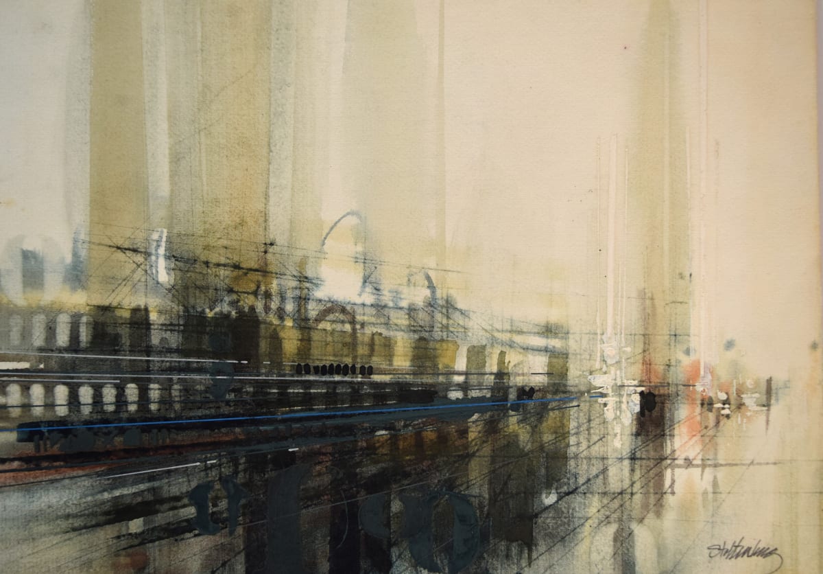 Landscape with Trains by Donald Stoltenberg, Image 1.