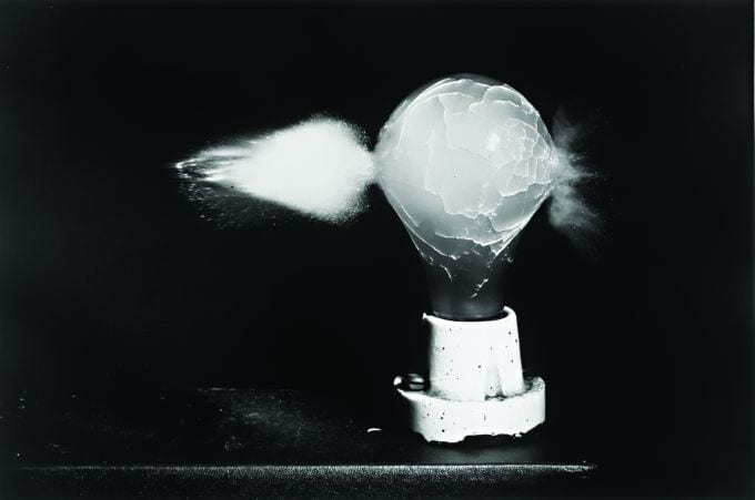Death of a Light Bulb by Harold Edgerton, Image 1.