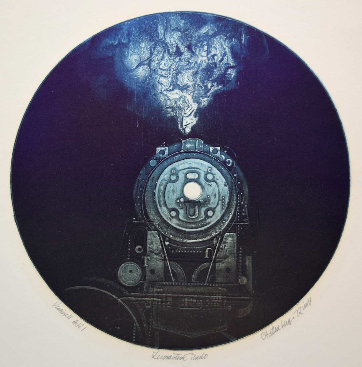 Locomotive Tondo by Donald Stoltenberg, Image 4.
