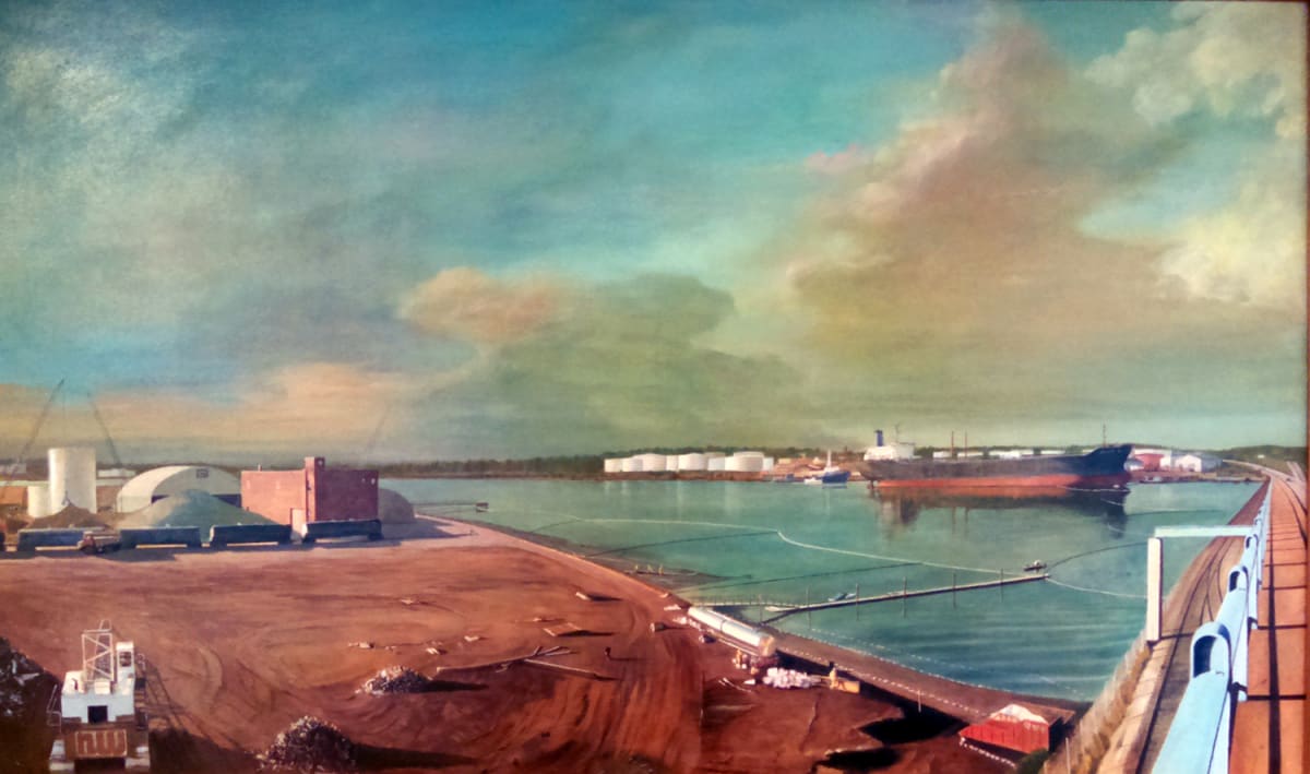 View of South Portland Maine by Frederick Kellog 