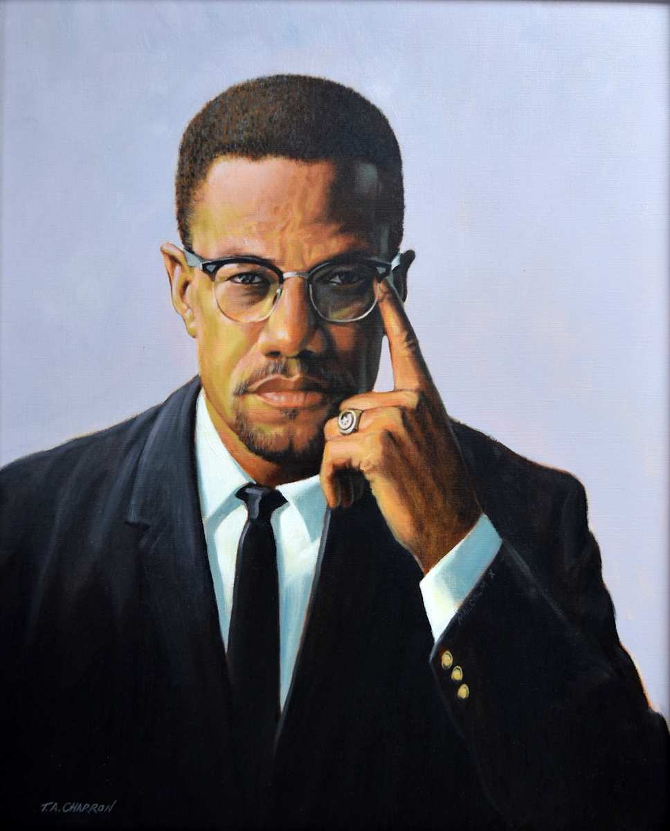 Malcolm X by TA Charron, Image 1.