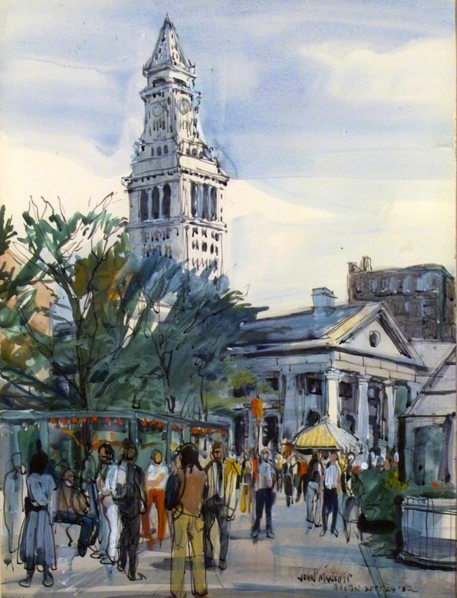 The Marketplace at Faneuil by John Manship 